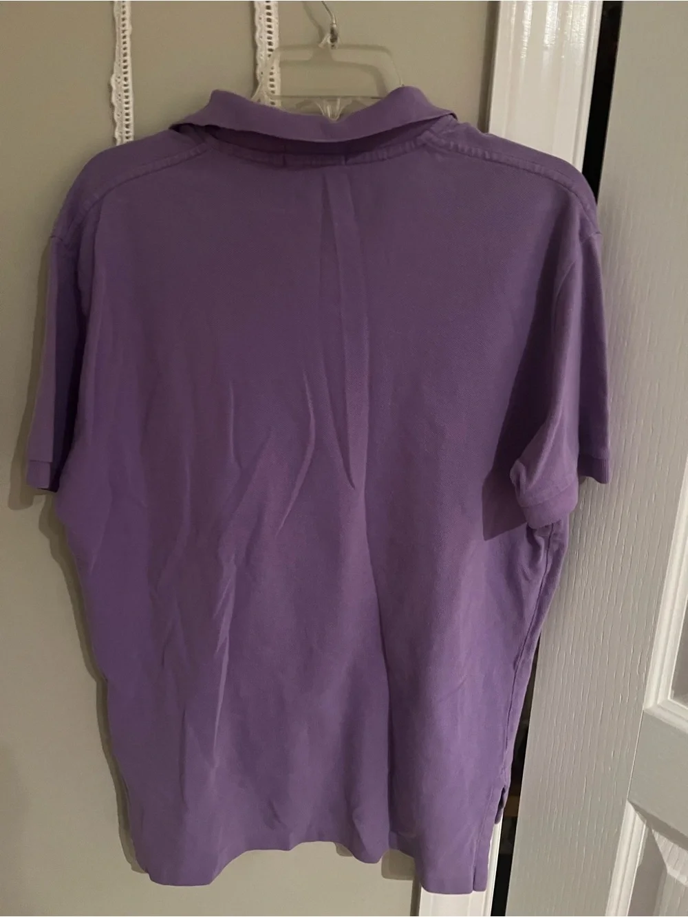 Ralph Lauren Lavender Polo Shirt with Green Pony